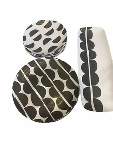 Crate And Barrel Metro Melamine Plates Serving Tray Outdoor Picnic Party Lot - Picture 1 of 3