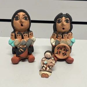 Ceramic Navajo Storyteller Figurine Lot - Picture 1 of 6