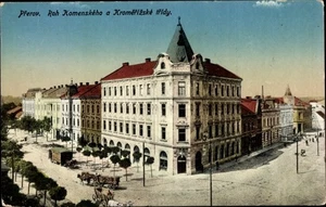 Postal Přerov Prerau región Olomouc, crudo Komenskeho a Kromerizske tridy - 3591566 - Imagen 1 de 2