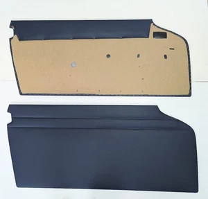 Mercedes W113  Türpappe Türpappen Türverkleidungen Door Panel BLAU BLUE Neu - Picture 1 of 5