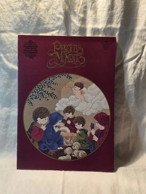 Precious Moments Come Let US Adore Him Cross Stitch Pattern Book Vintage 1991 - Image 1 of 2
