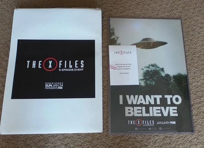 THE X FILES I WANT TO BELIEVE PROGRAMA DE TELEVISIÓN EDICIÓN LIMITADA IMPRESIÓN ARTÍSTICA MINI PÓSTER Foto 1 de 4