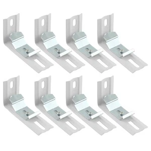 8Pcs L Bracket Vertical Blind Bracket Clips, Headrail Width 1-1/2"(38mm) Brac... - Picture 1 of 7