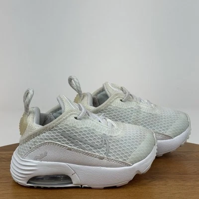 Bebé Niños Pequeños Nike Air Max 2090 TD Blanco Gris Tenis Atléticos Zapatos Talla 4 Foto 1 de 4