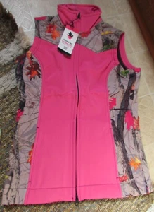 NWT Women's Drysdales Color Block Camouflage and Pink Vest sz. S - Picture 1 of 3