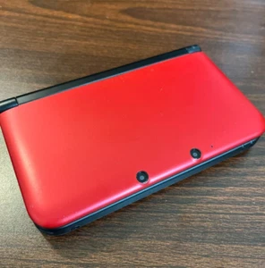 Nintendo 3DS XL LL Red Black Console Used Tested with USB charging *Japan model - Picture 1 of 2