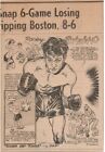 1945 "Rocky Graziano" Boxing "Rough & Tough" newspaper clipping by Pap 6.5x4.5"