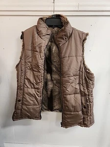 KC Collections Reversible Faux Fur Women's Vest, XL - Picture 1 of 5