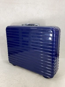 Rimowa Attache Case Briefcase Business Bag Navy Polycarbonate - Picture 1 of 7