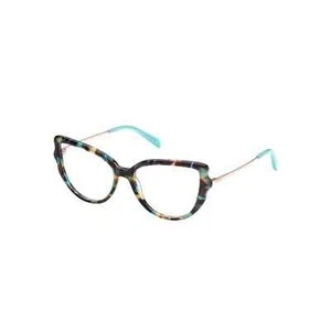 Emilio Pucci EP5192 055 Blue Tortoise Plastic Butterfly Eyeglasses 54-16-140 - Picture 1 of 5