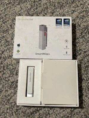 Sabinetek SmartMike+ Bluetooth Microphone (White) - New in Open Box - See Photos - Image 1 of 2