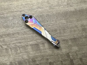 FALCON heat ano engraved Spidy Titanium CLIP for SHAMAN Spyderco - Picture 1 of 5