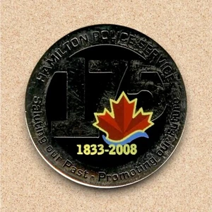 Hamilton Police Service 175th Anniversary Lapel Pin Ontario Canada 2008 - Picture 1 of 1