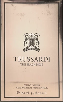 TRUSSARDI THE BLACK ROSE EAU DE PARFUM SPRAY FOR WOMEN 3.4 Oz / 100 ml BRAND NEW - Image 1 of 4