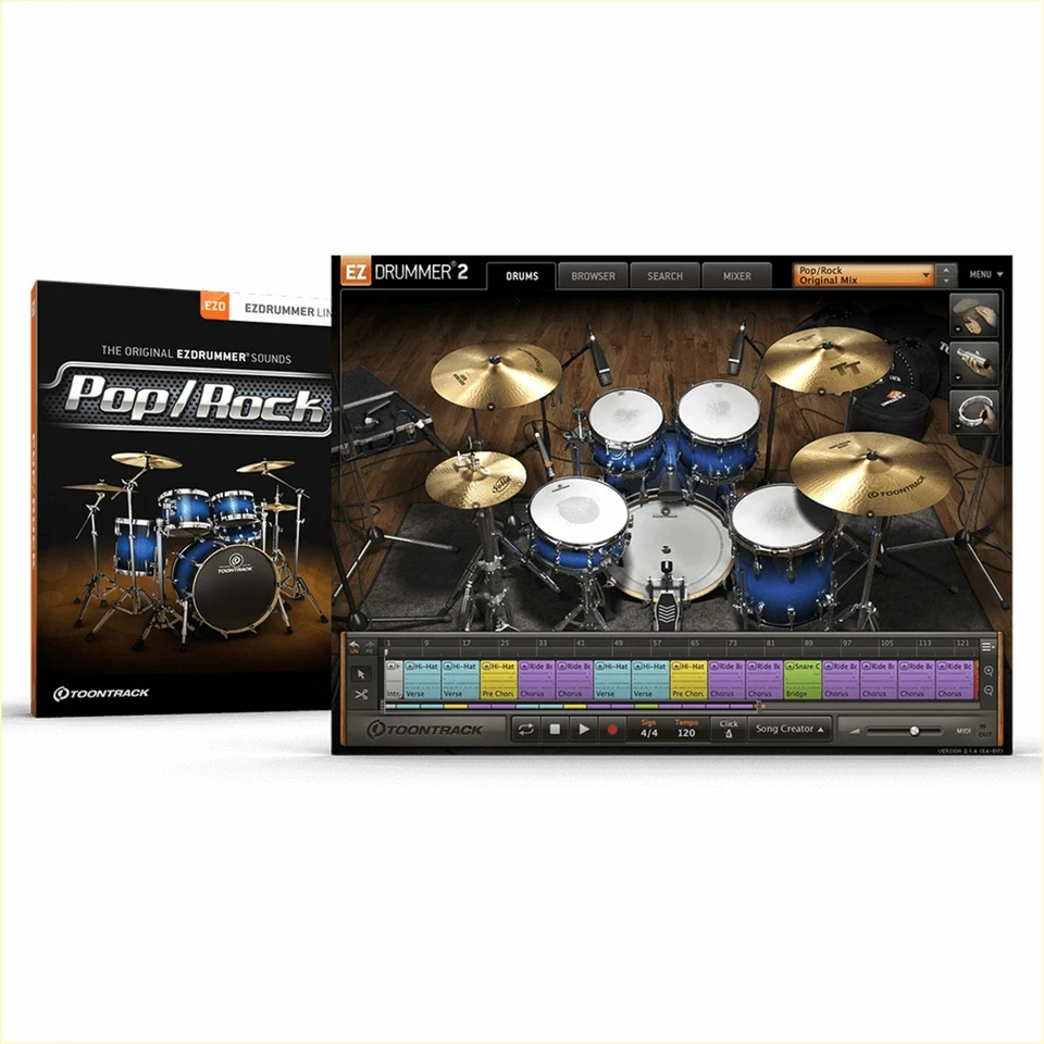 Toontrack Pop/Rock EZX - Softwarelizenz - Bild 1 von 1