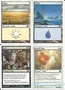 Magic The Gathering Magic The Gathering TCG 8ª Edición Angelic Page Fear Plains & Island - Imagen 1 de 1