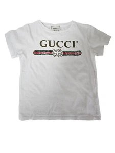 Gucci White Vintage Logo Tshirt For Kids - Picture 1 of 3