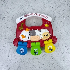 Vtech Talk & Go Farm Rattle Educational Toy Kids Electric Farm Animal VIDEO - Picture 1 of 9