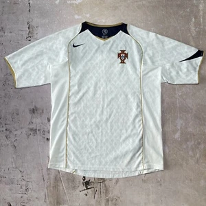 2004 Portugal Away Nike T90 Luis Figo Christian Ronaldo Jersey (size L) Total 90 - Picture 1 of 7