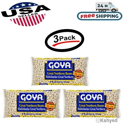Pacote com 3 grãos Goya Great Northern, 16 onças (pacote com 3) Best Seller frete grátis - Imagem 1 de 4