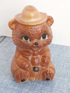 Mid Century Modern Smokey The Bear Forest Ranger Pepper Shaker Original Stopper - Picture 1 of 9