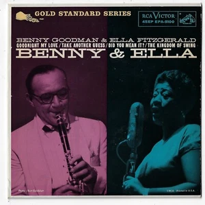 "ELLA FITZGERALD & BENNY GOODMAN EE. UU. RCA 7" E.P. EPA-5100_original 1959 PISTAS RARAS - Imagen 1 de 3