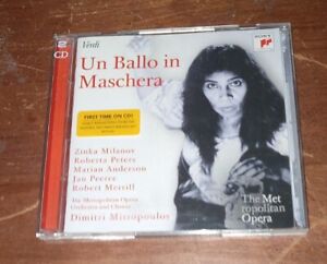 Verdi: Un ballo in maschera (2-Disc CD Set, 2011) Sony Classical RARE! 