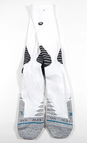 NBA Stance Core Basketball Socks Mens XXL Crew White Gray New Cover