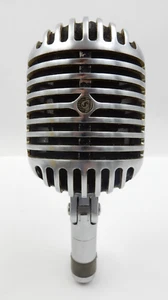 VINTAGE SHURE 55 HIGHBALL UNIDIRECTIONAL DYNAMIC MICROPHONE & CABLE, UNTESTED - Picture 1 of 22