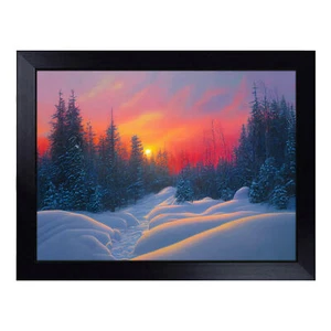Winter Forest Sunset Vol.2 Lap Tray gepolsterter Sitzsack gepolstert TV Dinner Desk - Bild 1 von 4