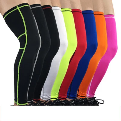Men Sports Protection Leg Thigh Sleeve Fitness Running Knee Brace Wrap Support  - Image 1 of 4