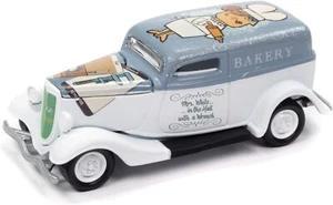 1933 Ford Delivery White with Gray Top Diecast Johnny Lightning - Picture 1 of 2