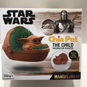 Star Wars The Child Chia Pet with Acrylic Stand (Open Box) Complete Set - Picture 1 of 10