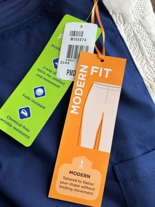 NWT Landau ProFlex Scrub Pants Navy Petite M - Picture 1 of 8