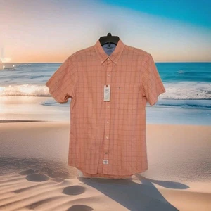 IZOD Camicia Uomo Acqua Salata Manica Corta Bottoni Taglia Media Relaxed Classics - Foto 1 di 13