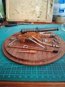 Scale 1/24 Ship Cannon Model Building kit Resin Gun Cannon Assembly Decoration - Picture 1 of 6