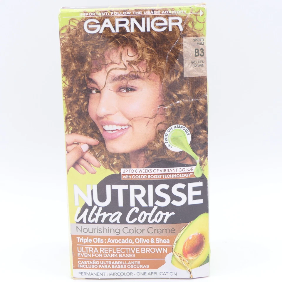 Garnier Nutrisse Color Creme B3 Golden Brown Haircolor 2d2