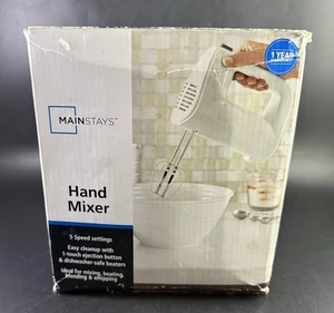 Mainstays Corded Hand Mixer 5-Speed Kitchen Appliance Vkl0 - Picture 1 of 2