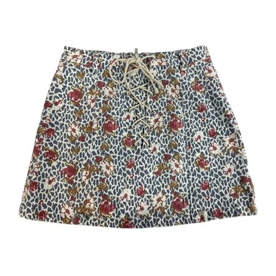 Falda Umgee Floral Corbata Frontal Cintura Alta Talla Grande Foto 1 de 4