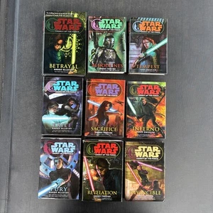 USED Star Wars Book Lot Of 9 Legacy of the Force 1-9 Hardcover Hardback - Picture 1 of 20