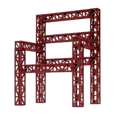 Premium Parts Collection Steel Frame Truss Set Red Non-scale ABS PPC-K39RD Displ - Image 1 of 4