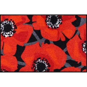 Bloom Poppy black Wohnmatte 50/75 Fußmatte Salonloewe - Bild 1 von 1