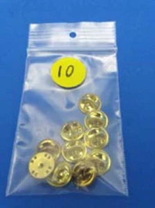 10 X MESSING MILITÄR SCHMETTERLING HUT PIN KRAWATTE TAC ABZEICHEN RÜCKSEITEN CLUTCH KUPPLUNGEN - 10 STCK. - Bild 1 von 1