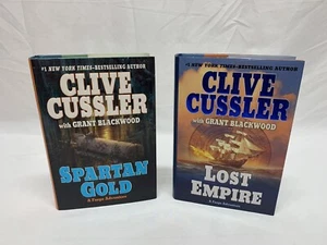 Lot of 2 Clive Cussler Fargo Series Hardcover Books - Lost Empire, Spartan Gold - Picture 1 of 4