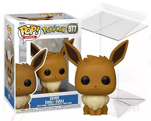 POKEMON FUNKO POP GAMES 577 Sitting Eevee with Clear PVC Protector - Picture 1 of 12