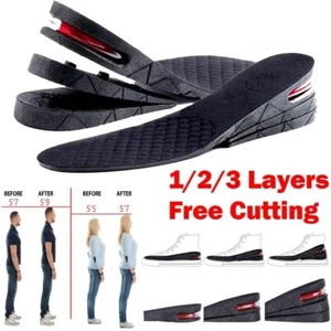 Height Increase Insoles for Men Women, Replacement Sports Shoe Inserts - Picture 1 of 8