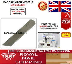 JUKI MO-1516 OVERLOCKER LOWER KNIFE #11566502 INDUSTRIAL SEWING MACHINE PART - Picture 1 of 4