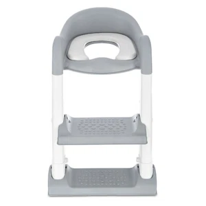 Grey Fineway Baby Kids Potty Toilet Training Padded Seat Ladder Step Stool - Picture 1 of 7