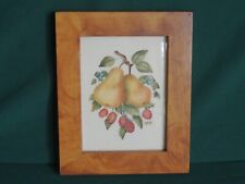 Original Martha C Thomas Theorem Painting Fruit Signed Framed Period Folk Art