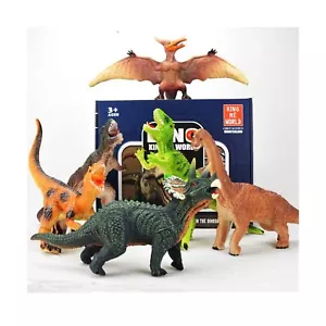 6pc Jumbo Dinosaur Set, 13-15" Blue Velociraptor & T-Rex, Soft Toys for Kids,... - Picture 1 of 6